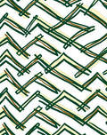 Hand Drawn Yellow Green Chevron Lines Rug