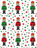 Red Green Festive Soldier Stars Rug