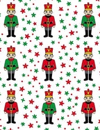 Red Green Festive Soldier Stars Rug