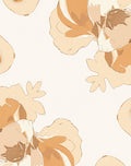 Golden Beige Floral Soft Bloom Rug