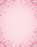 Whimsical Pink Floral Swirls Rug