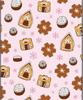 Sweet Gingerbread House Snowflakes Rug