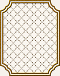 Vintage Cream Geometric Lattice Rug