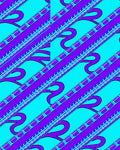 Electric Purple Diagonal Ribbons Rug