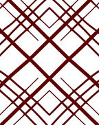 Crimson Geometric Intersecting Lines Rug