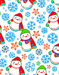 Festive Winter Snowman Snowflake Celebration Rug