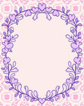 Pastel Heart Vine Garland Rug