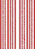 Bold Red Striped Dot Garland Rug
