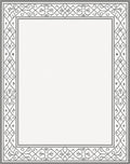 Geometric Grey Vine Border Rug