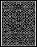 Elegant White Filigree Lattice Rug