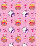 Pink Cartoon Character Repeat Rug