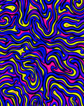 Vivid Electric Swirl Abstract Rug