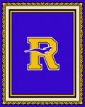 Majestic Royal Blue Retriever Letter R Rug