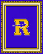 Majestic Royal Blue Retriever Letter R Rug