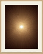 Radiant Sunburst Brown Rug