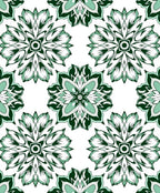 Jasmine Bloom Mandala Green Rug