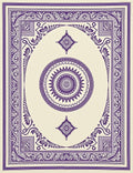 Ornate Purple Medallion Centerpiece Rug