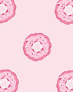 Sweet Pink Donut Sprinkle Collection Rug