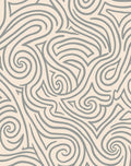 Subtle Gray Swirl Abstract Rug