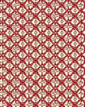 Crimson Repeating Floral Lattice Rug