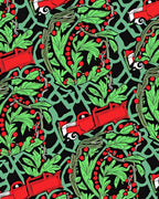 Red Truck Holly Berry Garden Rug
