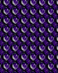 Deep Purple Bold Swirl Medallion Rug
