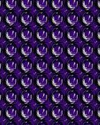 Deep Purple Bold Swirl Medallion Rug