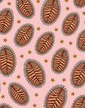Pink Starburst Laurel Motif Rug