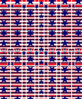 Navy Blue Stars Red White Stripes Rug