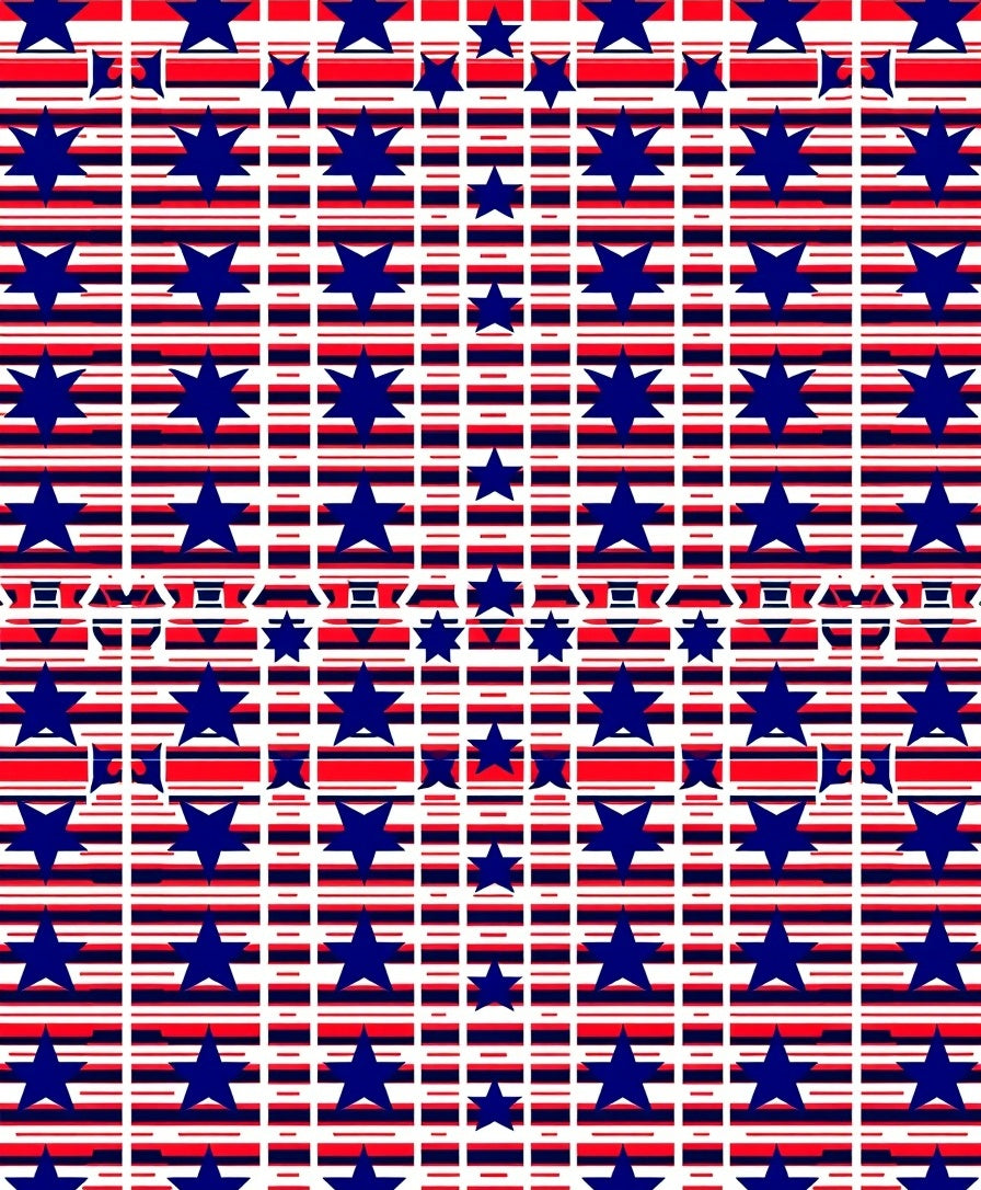 Navy Blue Stars Red White Stripes Rug