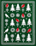 Emerald Forest Birds and Trees Rug
