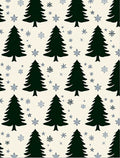 Dark Forest Pine Stars Rug