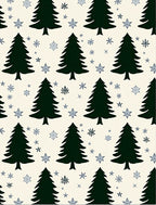 Dark Forest Pine Stars Rug