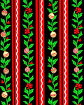 Christmas Holly Berry Ornament Garland Rug