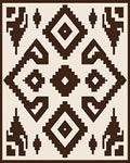 Rustic Earthy Diamond Tribal Rug