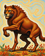 Golden Lion Aquatic Swirls Rug