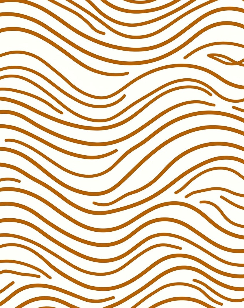Bold Orange Wave Zebra Stripes Rug