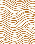 Bold Orange Wave Zebra Stripes Rug
