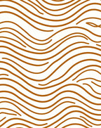 Bold Orange Wave Zebra Stripes Rug