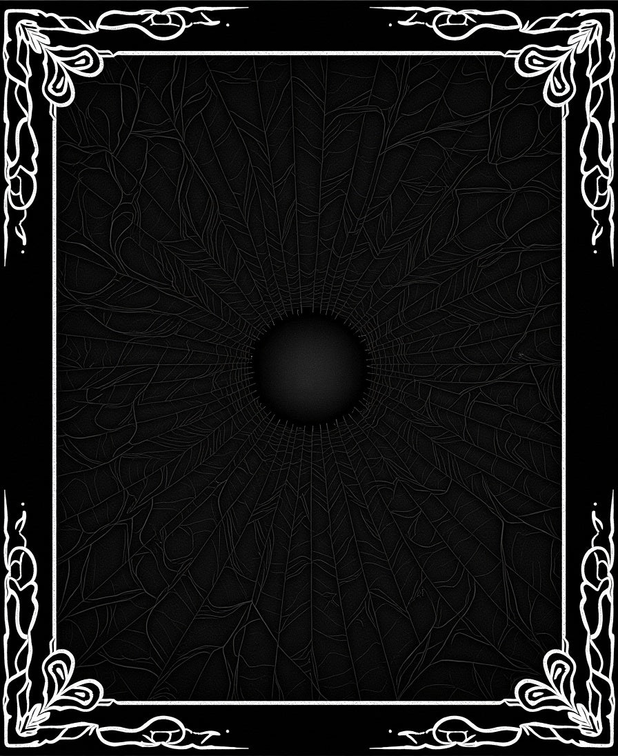 Gothic Black Spiderweb Tunnel Rug