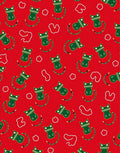 Crimson Green Whimsical Cat Snake Rug