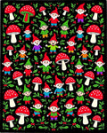 Whimsical Gnomes Mushroom Forest Collection Rug