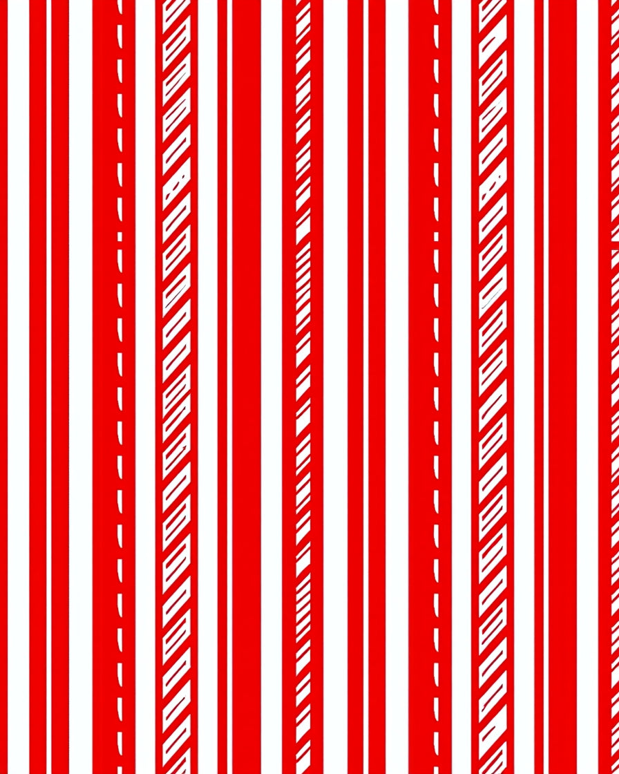 Crimson White Vertical Stripe Variation Rug