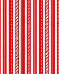 Crimson White Vertical Stripe Variation Rug