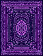 Vivid Amethyst Mandala Medallion Rug