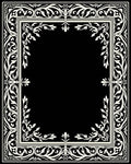 Antique Ivory Floral Scroll Border Rug
