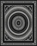 Monochromatic Radial Concentric Geometric Rug