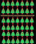 Christmas Tree Garland Gold Zigzag Rug