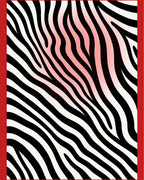 Bold Red Striped Zebra Flair Rug