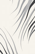 Modern Gray Gradient Wave Rug